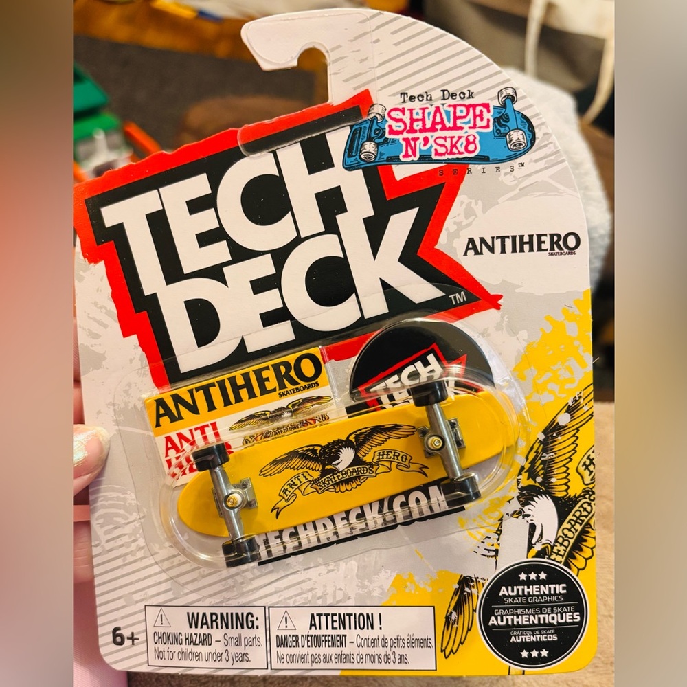 Tech Deck Antihero ShapeNSk8 Shaped Fingerboard HTF